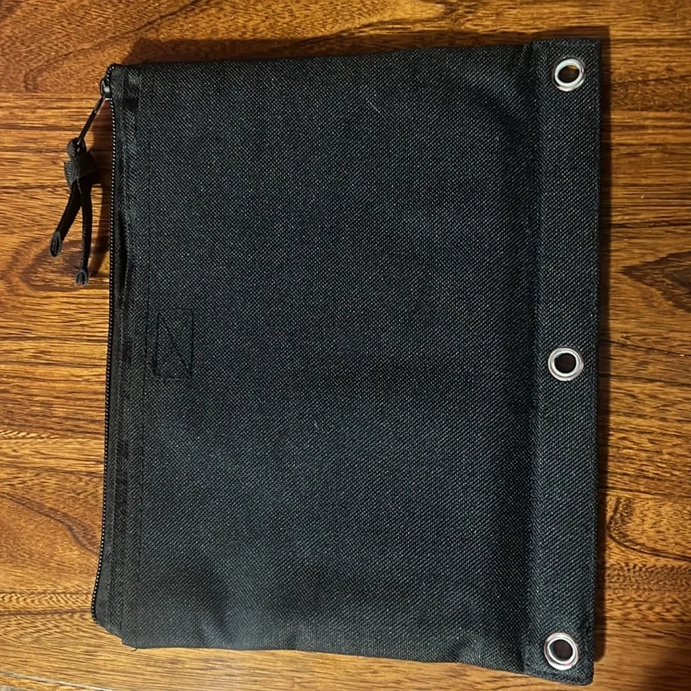 NWOT Black Pencil Case for 3 Ring Binder
